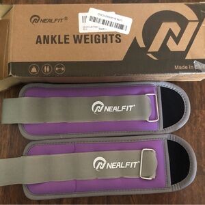 NealFit 1/2lb Purple Ankle Weights